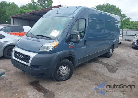 2020 Ram Promaster 3500 Cargo Van High Roof 159 Wb Ext from USA, damaged, VIN 3C6URVJG3LE117378